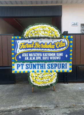 Papan Bunga Duka di Bonan Dolok